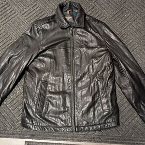 Men's Black Leather Jacket